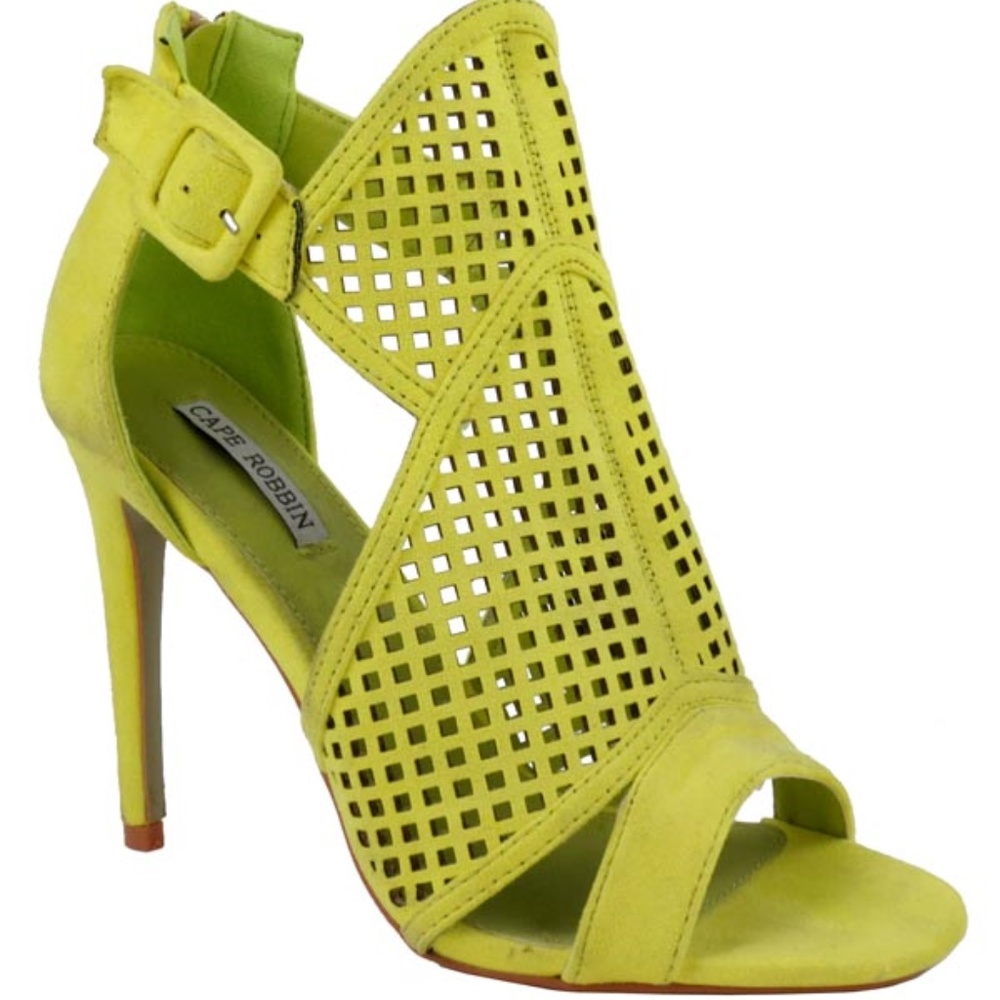 New Neon Yellow Heels
